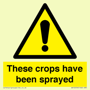 These crops have been sprayed